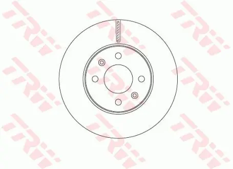 Диск гальмівний (1 шт.) HYUNDAI I20 "F D=256mm "14>> ="" TRW DF6794