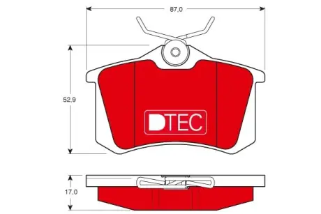 Гальмівні колодки дискові AUDI/CITROEN/FORD/PEUGEOT/SEAT/SKODA/VW ="" TRW GDB1330DTE