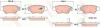 Комплект гальмівних колодок задн, CHEVROLET CORSA OPEL ASTRA G, ASTRA G CLASSIC, ZAFIRA A 1.2-2.2D 08.94-12.09 TRW GDB1352 (фото 1)