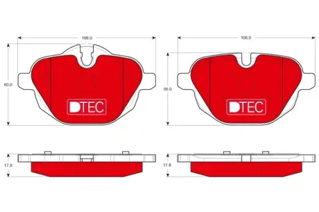Комплект гальмівних колодок TRW GDB1840DTE