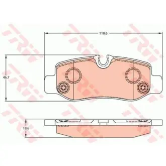 Гальмівні колодки дискові MERCEDES Vito(W447) "R "14>> ="" TRW GDB2102