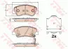 Гальмівні колодки дискові HYUINDAI/KIA Accent/Rio "F \'\'18>> ="" TRW GDB3630 (фото 1)