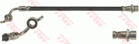 Тормозной шланг гибкий задний Лив (длина 300мм, M10x1/Banjo) TOYOTA RAV 4 III, RAV 4 IV 2.0-3.5 11.05-09.19 TRW PHD1153