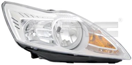Фара лів (H1/H7, електричн, з мотором, колір відбивача: хром) FORD FOCUS II 02.08-09.12 20-11484-05-2 TYC 2011484052
