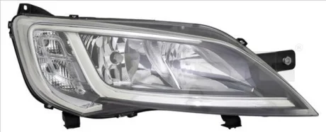 Фара Лів (H7/H7/W21, електричн, з мотором, колір відбивача: хром) CITROEN JUMPER II FIAT DUCATO PEUGEOT BOXER 06.14-12.17 20-14776-05-2 TYC 2014776052