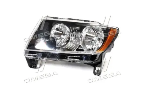 Фара ліва Jeep Compass (11-) H11/HB3 чорна (20-9166-B0-1N) TYC 209166B01N