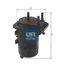 Паливний фільтр UFI 24.014.00