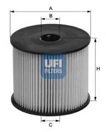 Паливний фільтр UFI 26.003.00