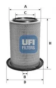 Повітряний фільтр 27.609.00 UFI 2760900