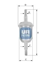 Паливний фільтр UFI 31.009.70