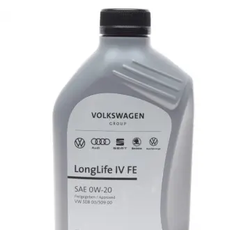 Олива 0W20 LongLife IV (1л) VW 508.00/509.00 VAG GS60577M2