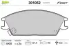 Гальмівні колодки дискові HYUNDAI Accent/Getz/Lantra/Pony/SCoupe &quot;1,1-1,6 &quot;F &quot;89-10 =&quot;&quot; Valeo 301052 (фото 1)