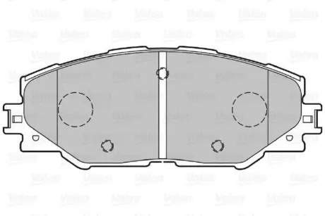 Гальмівні колодки дискові TOYOTA Auris/Prius/Rav4 "1,8-2,5 "F "06>> ="" Valeo 301078