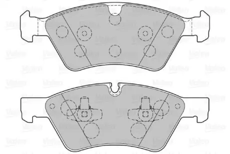 Гальмівні колодки дискові MERCEDES GL-Class/M-Glass/R-Class "3,0-5,0 "F "05>> ="" Valeo 301107