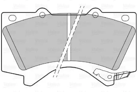 Гальмівні колодки дискові TOYOTA LandCruiser/Prado "2,8-4,7 "F "08>> ="" Valeo 301339