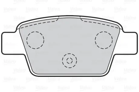 Гальмівні колодки дискові ALFA/FIAT/LANCIA Mito/Bravo/Multipla/Stilo/Delta "1,2-2,4 "R "99>> ="" Valeo 301633