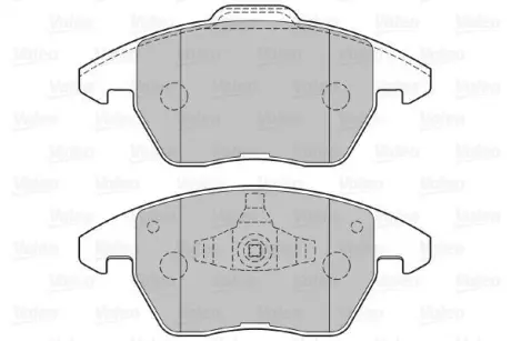 Гальмівні колодки дискові CITROEN/PEUGEOT C4/207/208/3008/307/308/RCZ "1,6-2,0 "F "03>> ="" Valeo 301715