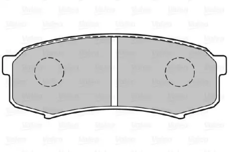 Гальмівні колодки дискові MITSUBISHI/TOYOTA Pajero/LandCruiser/Prado "2,4-4,5 "R "84>> ="" Valeo 301777