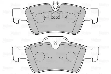 Гальмівні колодки дискові MERCEDES GL-Class/M-Class/R-Class "3,0-6,2 "R "05>> ="" Valeo 301802