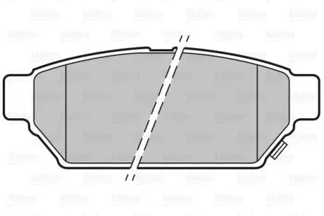 Гальмівні колодки дискові MITSUBISHI/PROTON Carisma/Lancer/Mirage/Colt/Persona "1,3-1,8 "R "91-06 ="" Valeo 301844