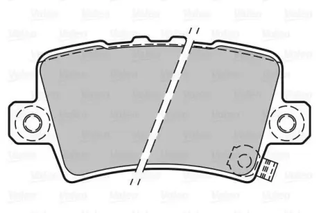 A_Гальмівні колодки дискові HONDA Civic "1,4-2,2 "R "05>> ="" Valeo 301849