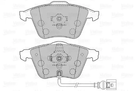 Гальмівні колодки дискові VAG A3/Passat/Superb/Eos "1,2-3,6 "F "03-15 ="" Valeo 301863