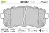 Гальмівні колодки дискові HYUNDAI/KIA i30/ix35/Picanto/Sportage &quot;1,0-2,0 &quot;R &quot;07&gt;&gt; =&quot;&quot; Valeo 301867 (фото 1)