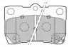 Гальмівні колодки дискові LEXUS GS/IS &quot;2,2-4,3 &quot;R &quot;05-13 =&quot;&quot; Valeo 301888 (фото 1)