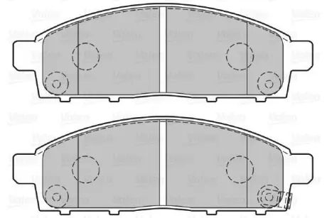 Гальмівні колодки дискові MITSUBISHI L200 "2,4-2,5 "F "05>> ="" Valeo 301893