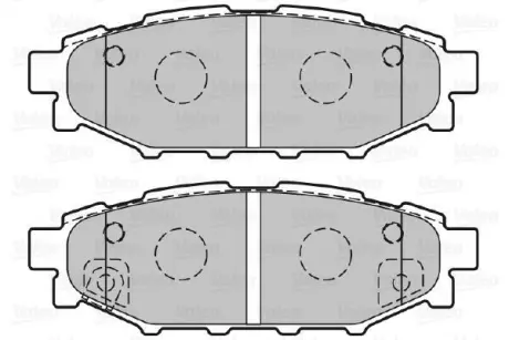 Гальмівні колодки дискові SUBARU/TOYOTA BRZ/Forester/Impreza/Legacy/Outback/GT86 "1,5-3,6 "R "03>> ="" Valeo 301929