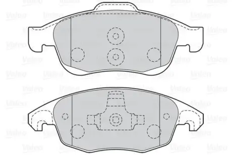 Гальмівні колодки дискові CITROEN/PEUGEOT Berlingo/C4/DS4/5008/Partner "1,2-1,8 "F "06>> ="" Valeo 301997