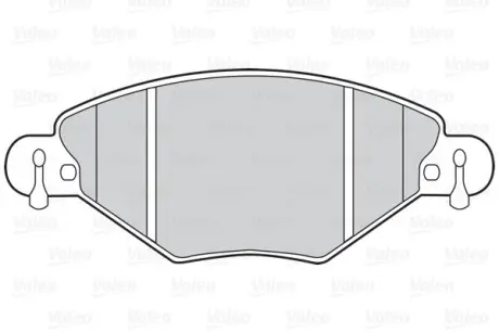 Гальмівні колодки дискові CITROEN C5 "1,6-2,0 "F "01-08 ="" Valeo 302022