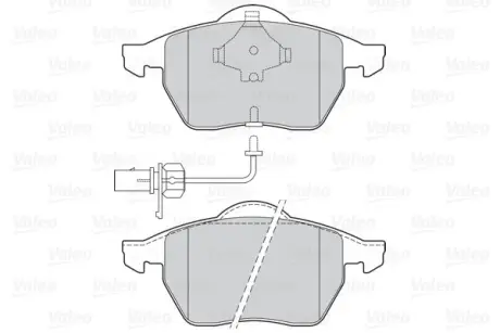 Гальмівні колодки дискові FORD/SEAT/VW Alhambra/Galaxy/Sharan "1,8-2,8 "F "95-10 ="" Valeo 302030