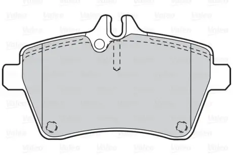 Гальмівні колодки дискові MERCEDES A-Class/B-Class "1,5-2,0 "F "04>> ="" Valeo 302052