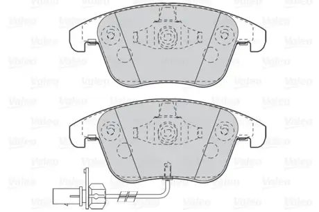 Гальмівні колодки дискові AUDI A4/A5/S5 "1,8-3,2 "F "07-17 ="" Valeo 302098