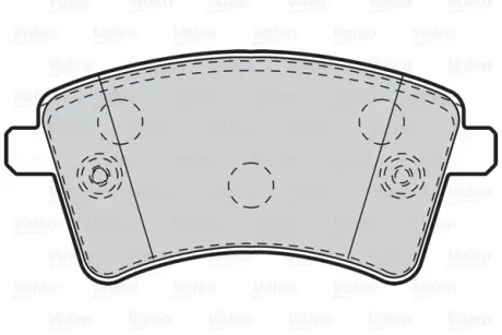 Гальмівні колодки дискові MERCEDES/RENAULT Citan/Kangoo "1,2-1,6 "F "08>> ="" Valeo 302108