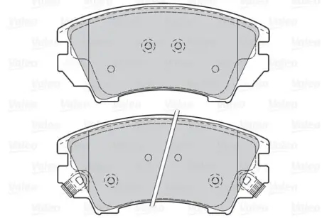 Гальмівні колодки дискові CHEVROLET/OPEL Malibu/AstraJ/Cascada/InsigniaA/Zafira "1,4-2,4 "F "08>> ="" Valeo 302117