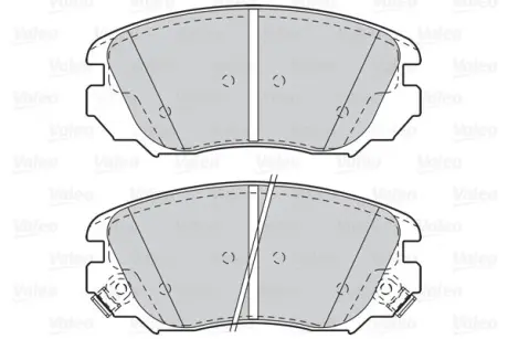 Гальмівні колодки дискові CHEVROLET/OPEL Malibu/InsigniaA "1,4-2,4 "F "12>> ="" Valeo 302118