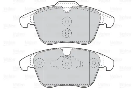 Гальмівні колодки дискові CITROEN/PEUGEOT C5/407/508 "1,6-2,0 "F "09>> ="" Valeo 302124