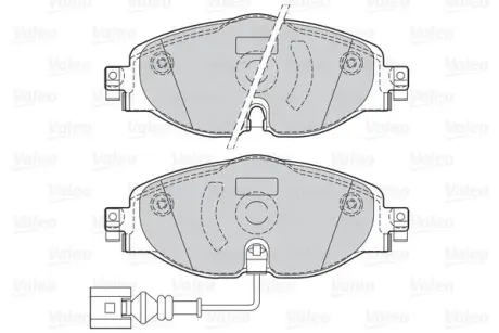 Гальмівні колодки дискові VAG A3/Q2/TT/Octavia/Golf/Passat/Tiguan "1,0-2,0 "F "12>> ="" Valeo 302145