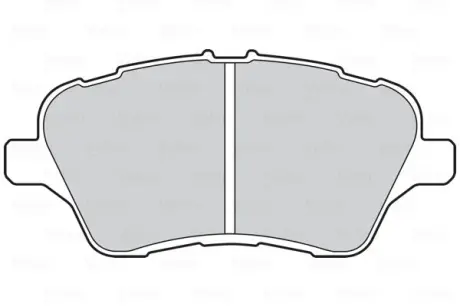 Гальмівні колодки дискові FORD B-Max/Fiesta/TourneoCourier/TransitCourier "1,0-1,6 "F "08>> ="" Valeo 302153