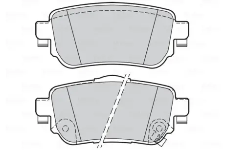 Гальмівні колодки дискові NISSAN/RENAULT X-Trail(T32)/Kadjar "1,2-1,6 "R "14>> ="" Valeo 302165