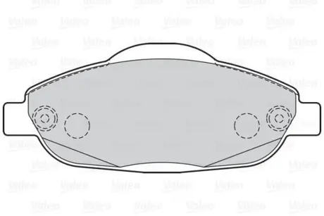 Гальмівні колодки дискові PEUGEOT 3008/308 "F "07-16 ="" Valeo 302215