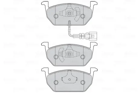 Гальмівні колодки First AUDI/SEAT/SKODA/VW A3/Leon/Octavia/Golf "F "12-21 ="" Valeo 302222