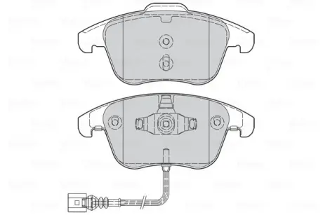 Гальмівні колодки дискові AUDI Q3 "1,4-2,0 "F "11-18 ="" Valeo 302261