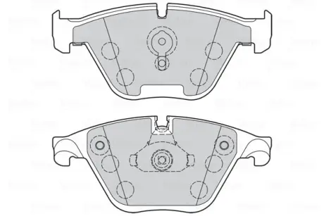 Гальмівні колодки дискові BMW 5/6/7 "F "04-18 ="" Valeo 302273