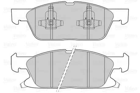 Гальмівні колодки дискові FORD/FORD USA Edge/Galaxy/S-Max "1,5-2,0 "F "15>> ="" Valeo 302311