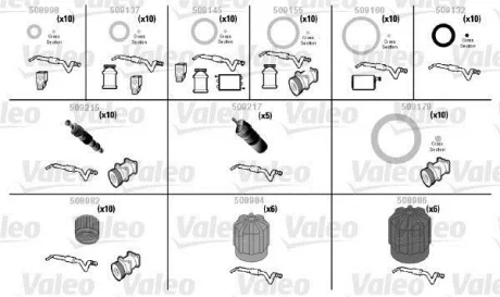 Комплект запчастей системы кондиционирования PSA ="" Valeo 509203