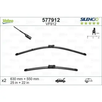 Щітки склоочисника (630/550мм) VW Tiguan 16- Valeo 577912
