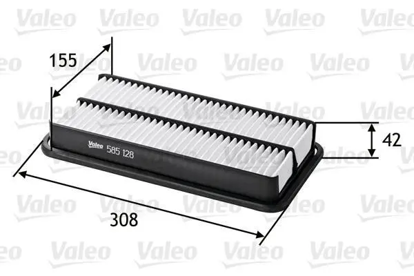 Фільтр повітряний LEXUS/PONTIAC/TOYOTA ES250/Trans/Carina "1,6-2,5 "82-06 ="" Valeo 585128 (фото 1)